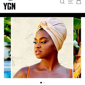 Turban style, swim cap.